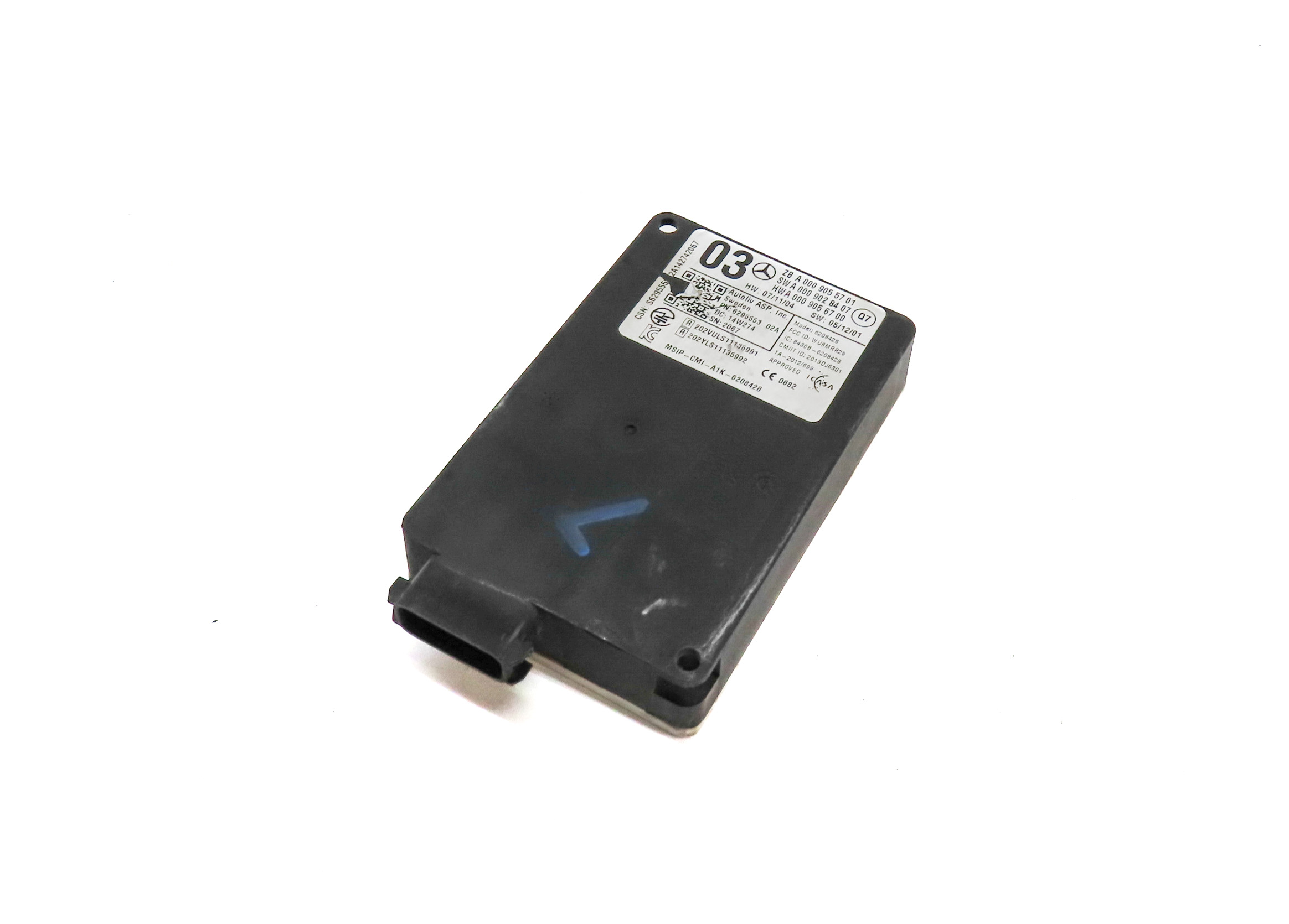 2015 MERCEDES GL550 (X166) REAR LEFT BLIND SPOT RADAR SENSOR MODULE — exact item pictured